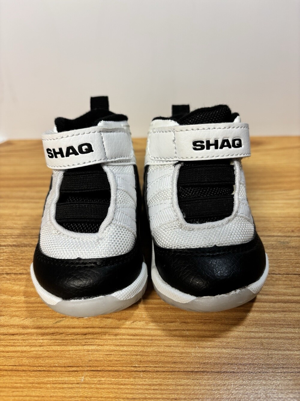 Shaq Boys Basketball Shoes Size 2 | Black White Sneakers Toddler Kids Baby